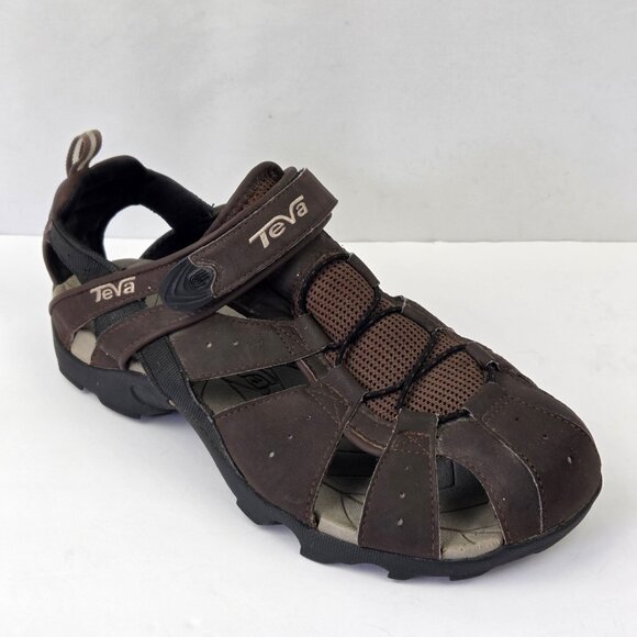 Teva Deacon Brown Leather Sport Sandals Size 12 main image 12